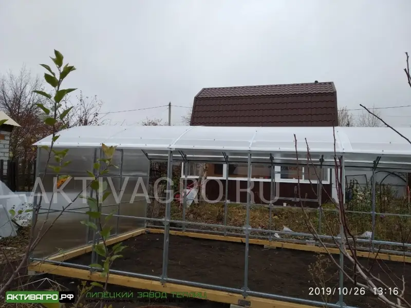Теплица Ударница Благодатная, ширина 3/3.5 м, труба 40х20 + 20х20 Теплица Ударница Благодатная, ширина 3/3.5 м, труба 40х20 + 20х20