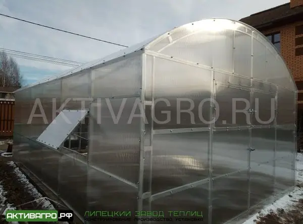 Теплица Ударница Благодатная, ширина 4/5 м, труба 40х20 + 20х20 Теплица Ударница Благодатная, ширина 4/5 м, труба 40х20 + 20х20